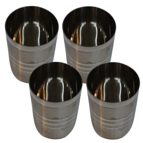 Steel Tea and Water Glass 364g Set of 4