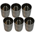 Steel Tea and Water Glass 546g Set of 6