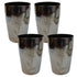 Shiny Steel Drinking Glass 400g Set of 4