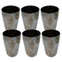 Shiny Steel Drinking Glass 600g Set of 6