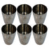 Shiny Steel Drinking Glass 600g Set of 6