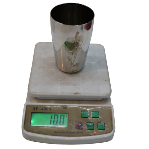 Shiny Steel Drinking Glass 600g Set of 6