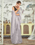 Sudathi Ready To Wear Grey Woven Silk Saree