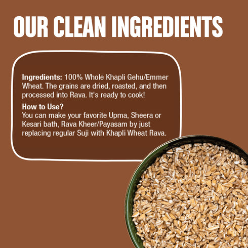 Early Foods Khapli Wheat Rava