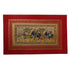 Palm Leaf Handmade Painting of Royal Elephant Procession
