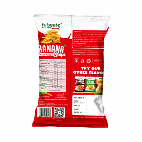Fabeato Magic Masala Flavor Banana Chips