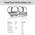Vinod 24 Pieces Stainless Steel Dinner Set Durable Mirror Finish High Quality Steel Rust free Dishwasher safe and ISI Certified
