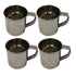 Heavy Duty Steel Glass Cup 424g Set of 4
