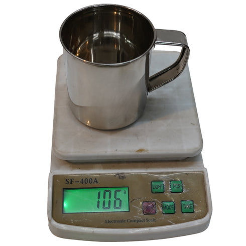 Heavy Duty Steel Glass Cup 424g Set of 4