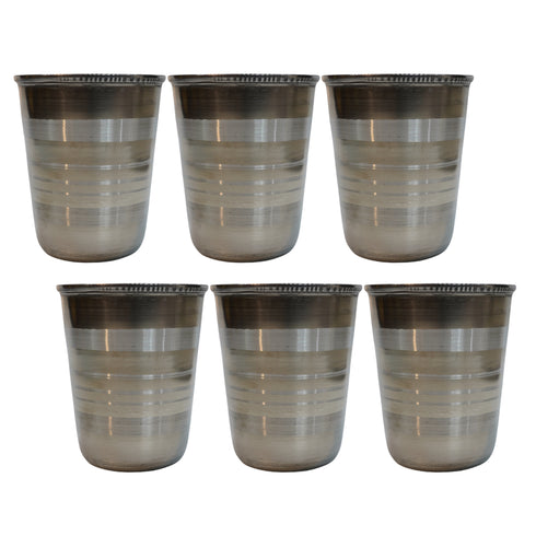 Premium Steel Serving Glass 252g Set of 6