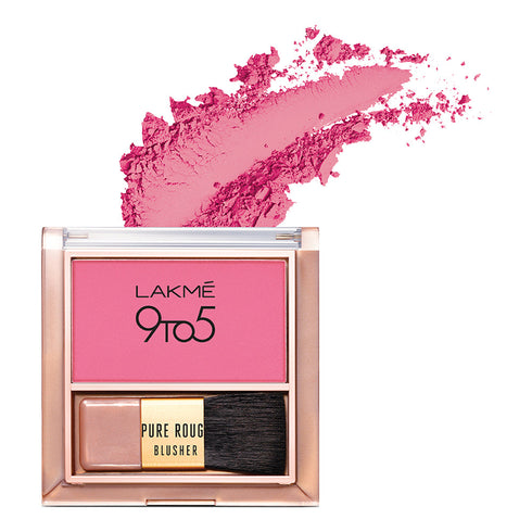 Lakme 9To5 Pure Rouge Blusher | Pretty Pink
