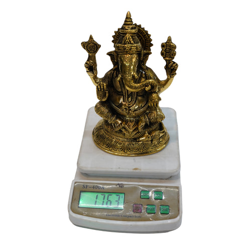 Brass Ganpati Idol for Home 1763g