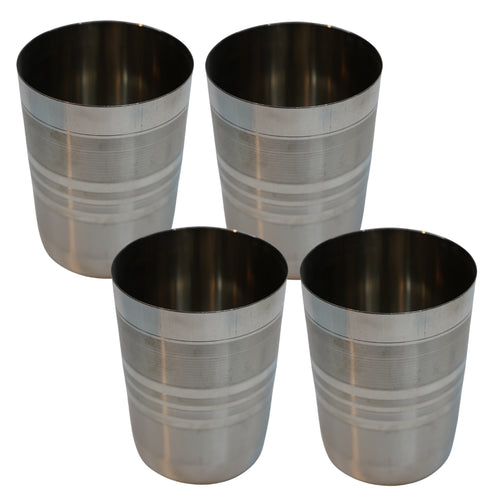 Kitchen Steel Water Cup 392g Set of 4