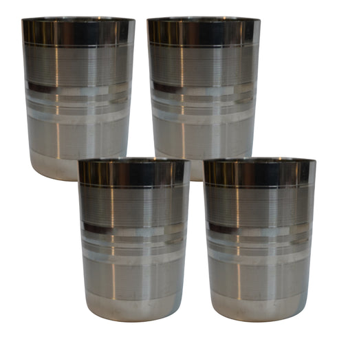 Kitchen Steel Water Cup 392g Set of 4