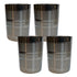 Kitchen Steel Water Cup 392g Set of 4