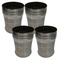 Polished Steel Juice Glass 420g Set of 4