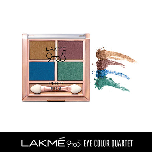 Lakme 9 To 5 Eye Color Quartet Eye Shadow Royal Peacock 7g