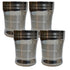 Polished Steel Juice Glass 420g Set of 4