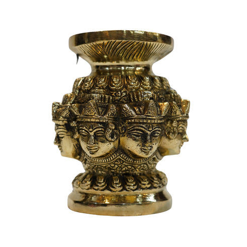 Brass Ashtalakshmi Face Kalash (1 Piece) 1057g