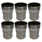 Polished Steel Juice Glass 630g Set of 6
