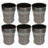 Polished Steel Juice Glass 630g Set of 6