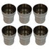 Polished Steel Juice Glass 630g Set of 6