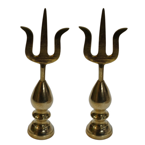 Brass Trishul Kalasam 238g Set of 2