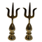 Brass Trishul Kalasam 238g Set of 2