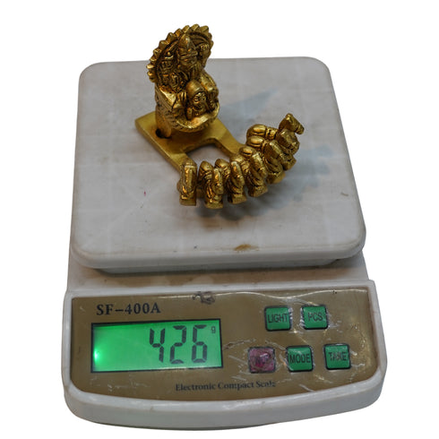 Brass Surya Rath with Seven Horses 426g Set of 1