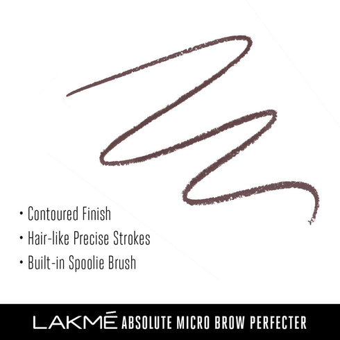 Lakme Absolute Micro Brow Perfecter Charcoal 0.14G