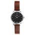Titan Workwear Silver Dial Women Watch With Leather Strap (Model 2481SL07)