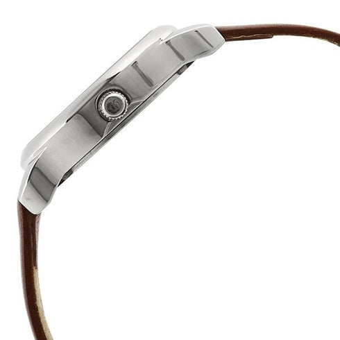 Titan Workwear Silver Dial Women Watch With Leather Strap (Model 2481SL07)