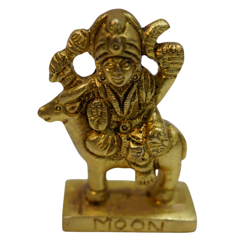 Moon God Chandra Brass Idol 157g Set of 1