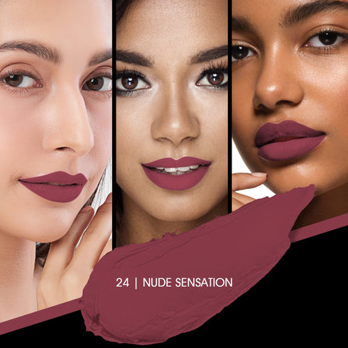 Colors Queen Kiss Lips Non-Transfer Matte Lipstick – 24 Bold Shades
