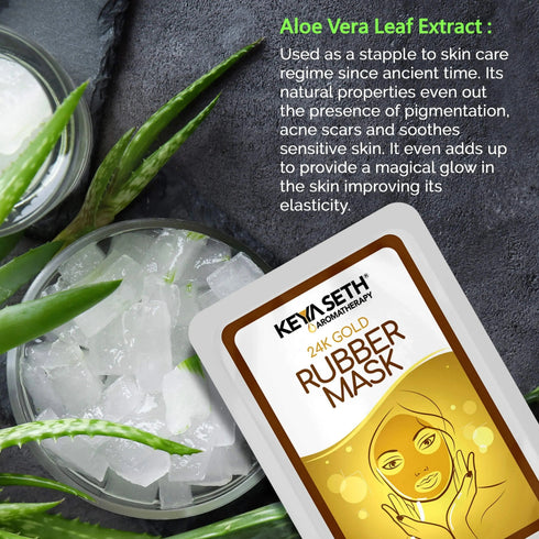 Keya Seth Aromatherapy 24K Gold Rubber Facial Mask for Brightening & Whitening