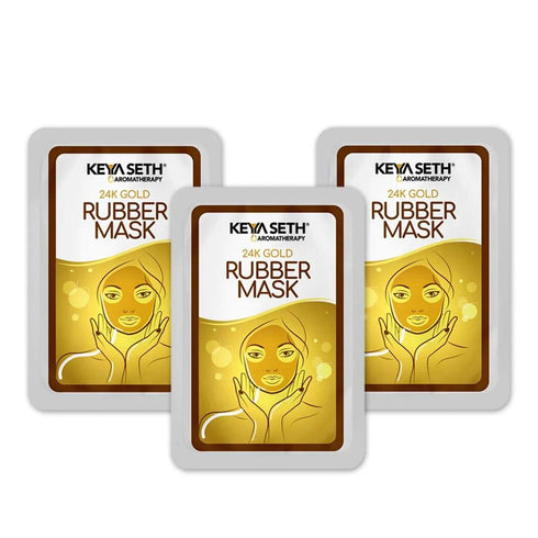 Keya Seth Aromatherapy 24K Gold Rubber Facial Mask for Brightening & Whitening