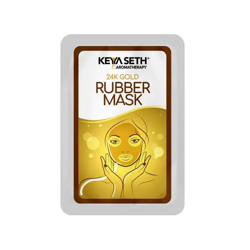 Keya Seth Aromatherapy 24K Gold Rubber Facial Mask for Brightening & Whitening