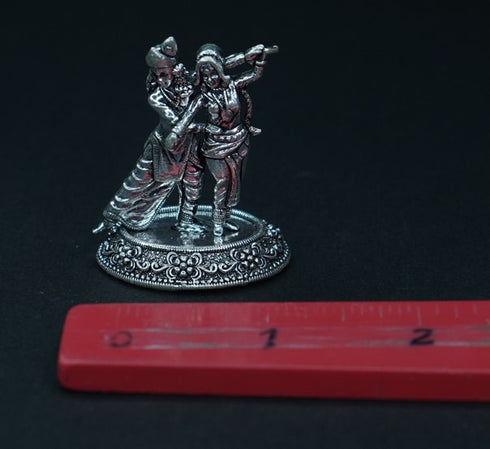 Pure Silver Antique Radha Krishn 25.25g By Mahita Collections