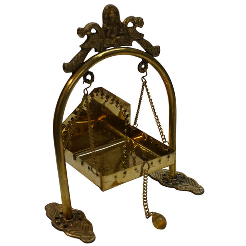 Decorative Brass Peacock Jhula 344g Set of 1