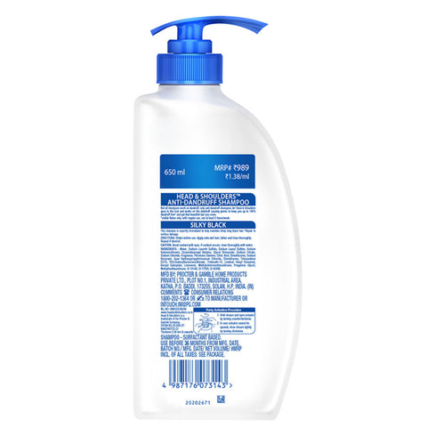 Head & Shoulders Silky Black Anti Dandruff Shampoo