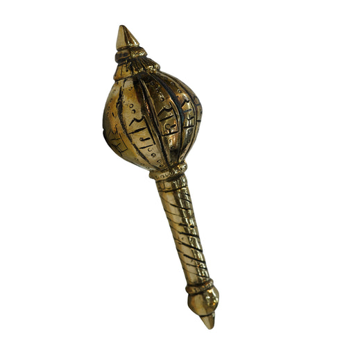 Brass Ram Engraved Hanuman Gada 460g