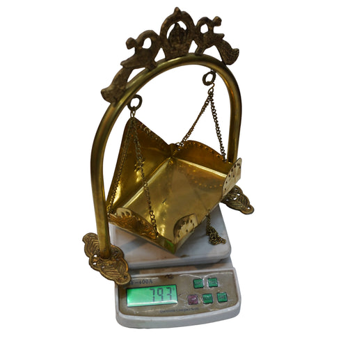 Handmade Brass Peacock Swing 793g Set of 1