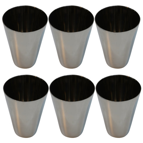 Stainless Steel Water Glass 822g Set of 6