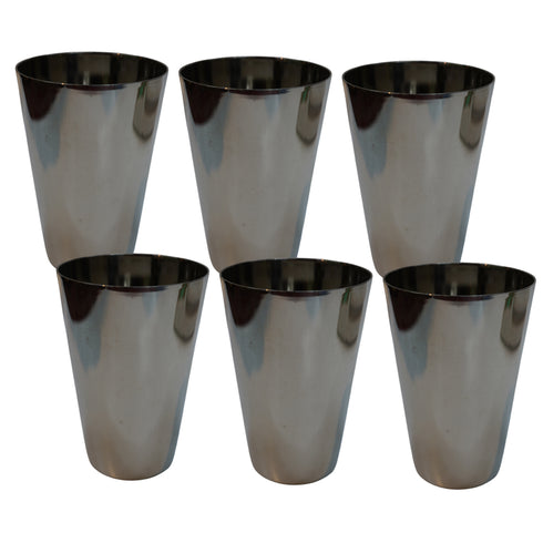 Stainless Steel Water Glass 822g Set of 6