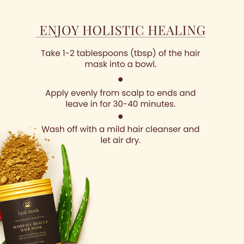 Leaf Monk Hair Fall Rescue Hair Mask