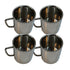 Steel Drinking Tumbler Cup 548g Set of 4