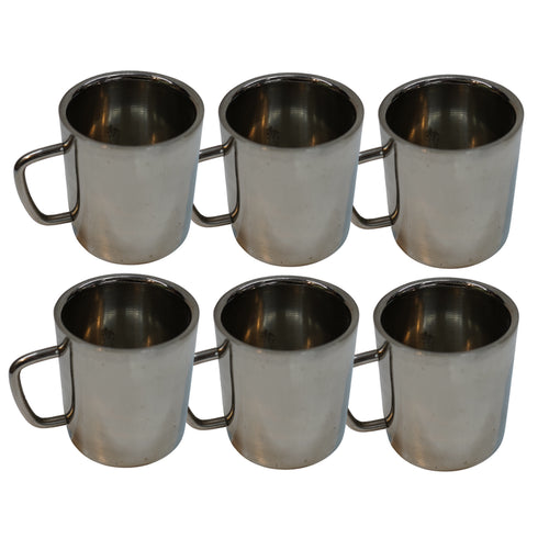 Steel Drinking Tumbler Cup 822g Set of 6