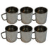 Steel Drinking Tumbler Cup 822g Set of 6
