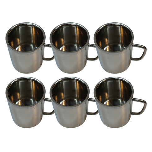 Steel Drinking Tumbler Cup 822g Set of 6