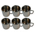 Steel Drinking Tumbler Cup 822g Set of 6